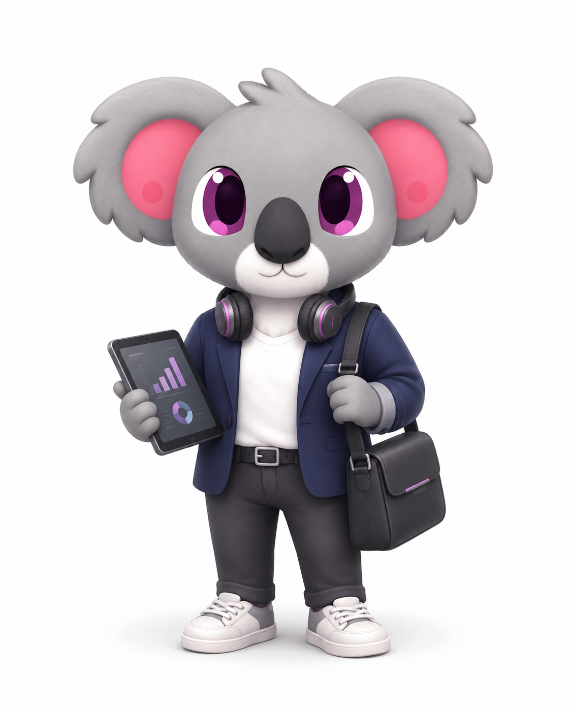 Koala director con tableta